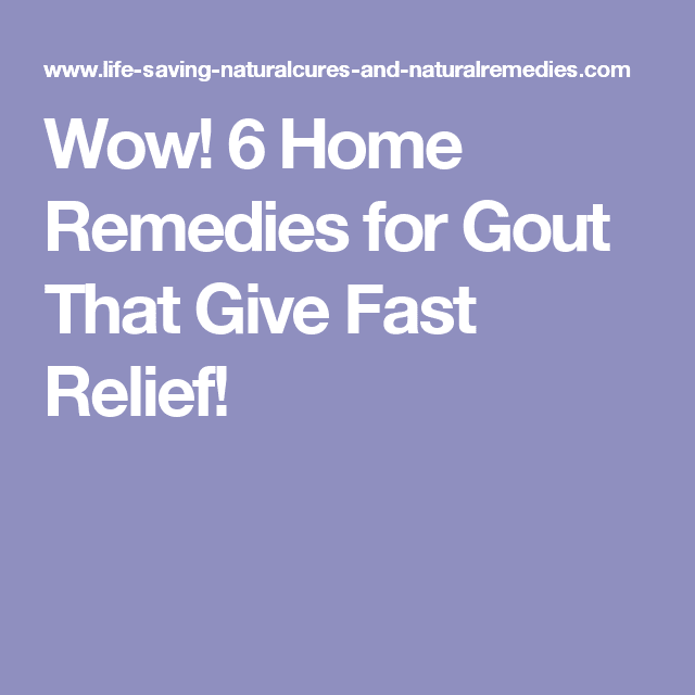 10 Home Remedies for Gout That Give Fast Relief!