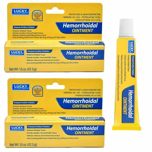 2 Hemorrhoids Ointment Hemorrhoidal Cream Tissue Pain Itch Relief Fast ...