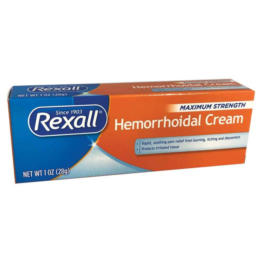 24 Units of Rexall Hemorrhoidal Cream 1 Oz Maximum Strength