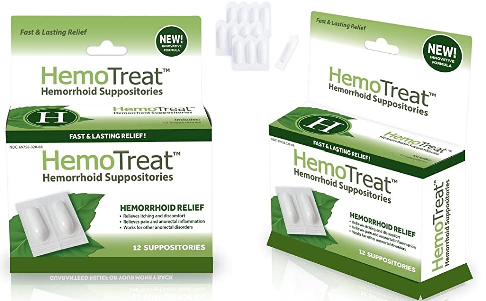 Amazon.com: Hemorrhoid Pain Itching Relief Suppository: FDA Listed ...