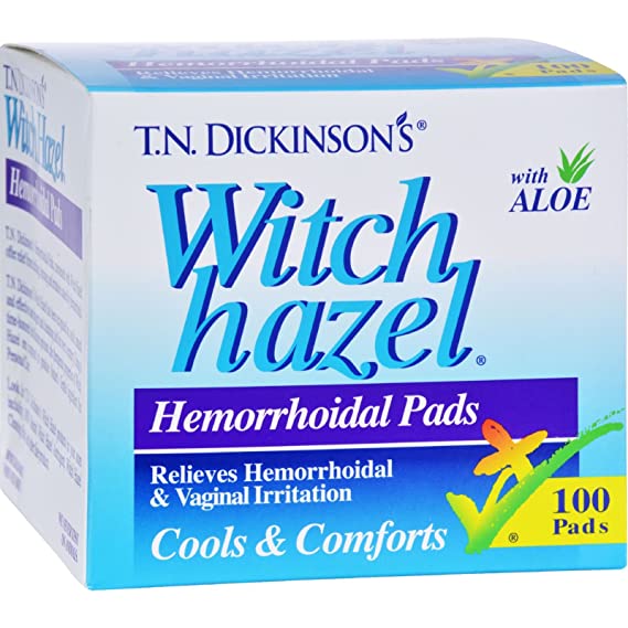Amazon.com : Witch Hazel Hemorh Pads Size 100s Dickinson