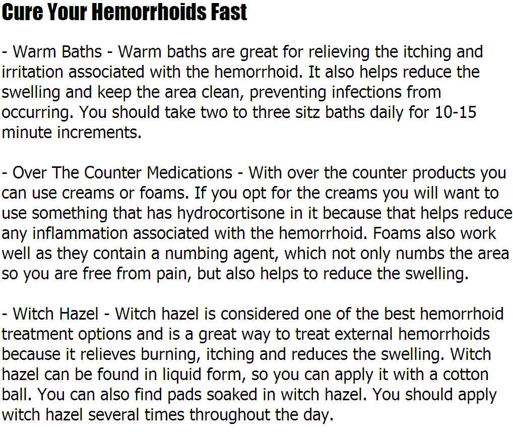 Best Hemorrhoid Treatment