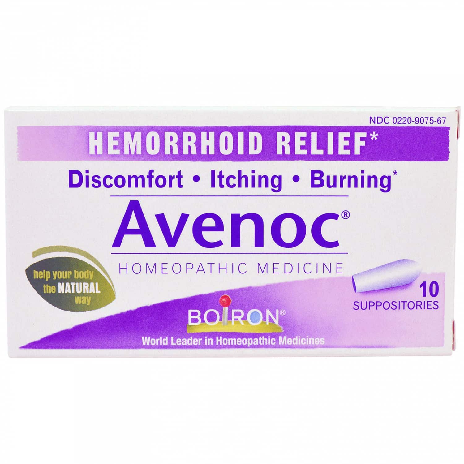 Boiron, Avenoc, Hemorrhoid Relief, 10 Suppositories