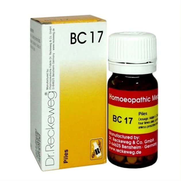 Buy Reckeweg Biocombination Tablets BC17 for Piles, Hemorrhoids ...