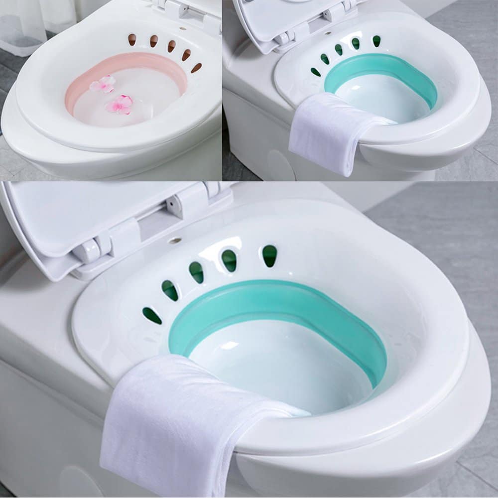 Elderly Postpartum Hemorrhoids Patient Toilet Sitz Bath Tub Hip Basin ...