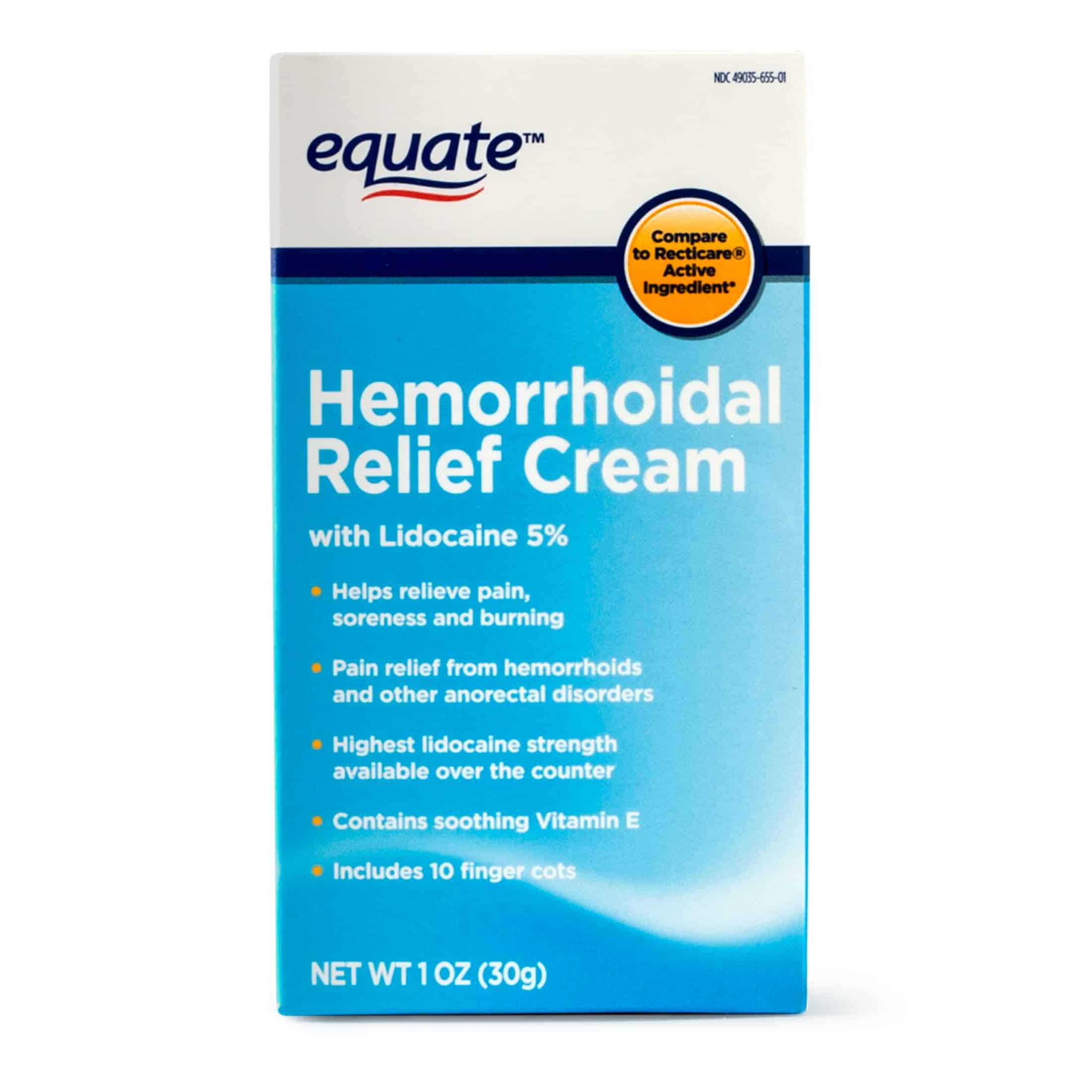 Equate Hemorrhoidal Pain Relief Cream, 1 Oz