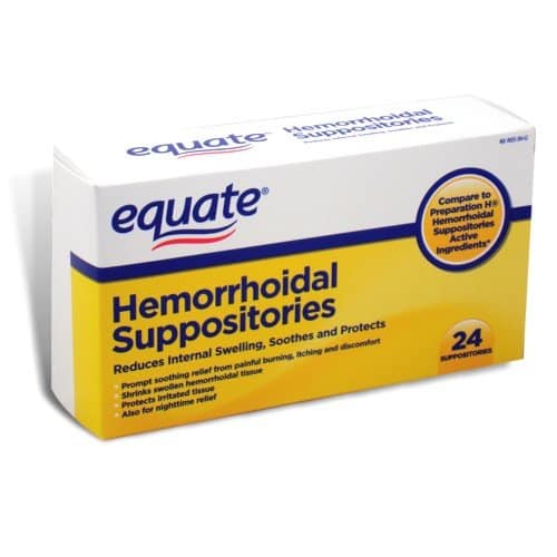 Equate Hemorrhoidal Suppositories 24 Ct