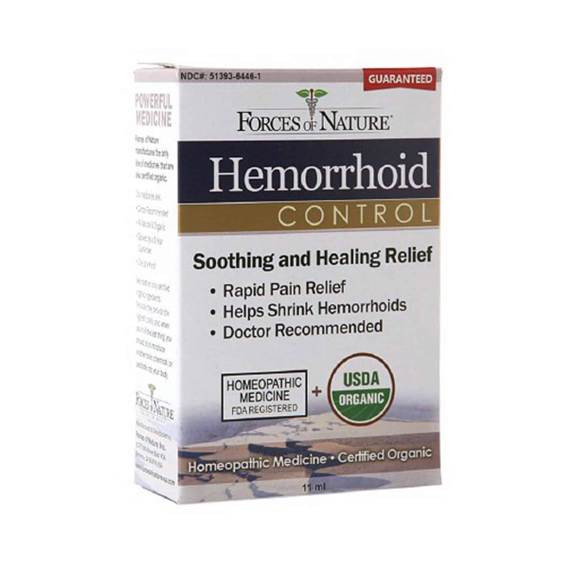 Forces Of Nature Hemorrhoid Control Liquid, Homeopathic Medicine