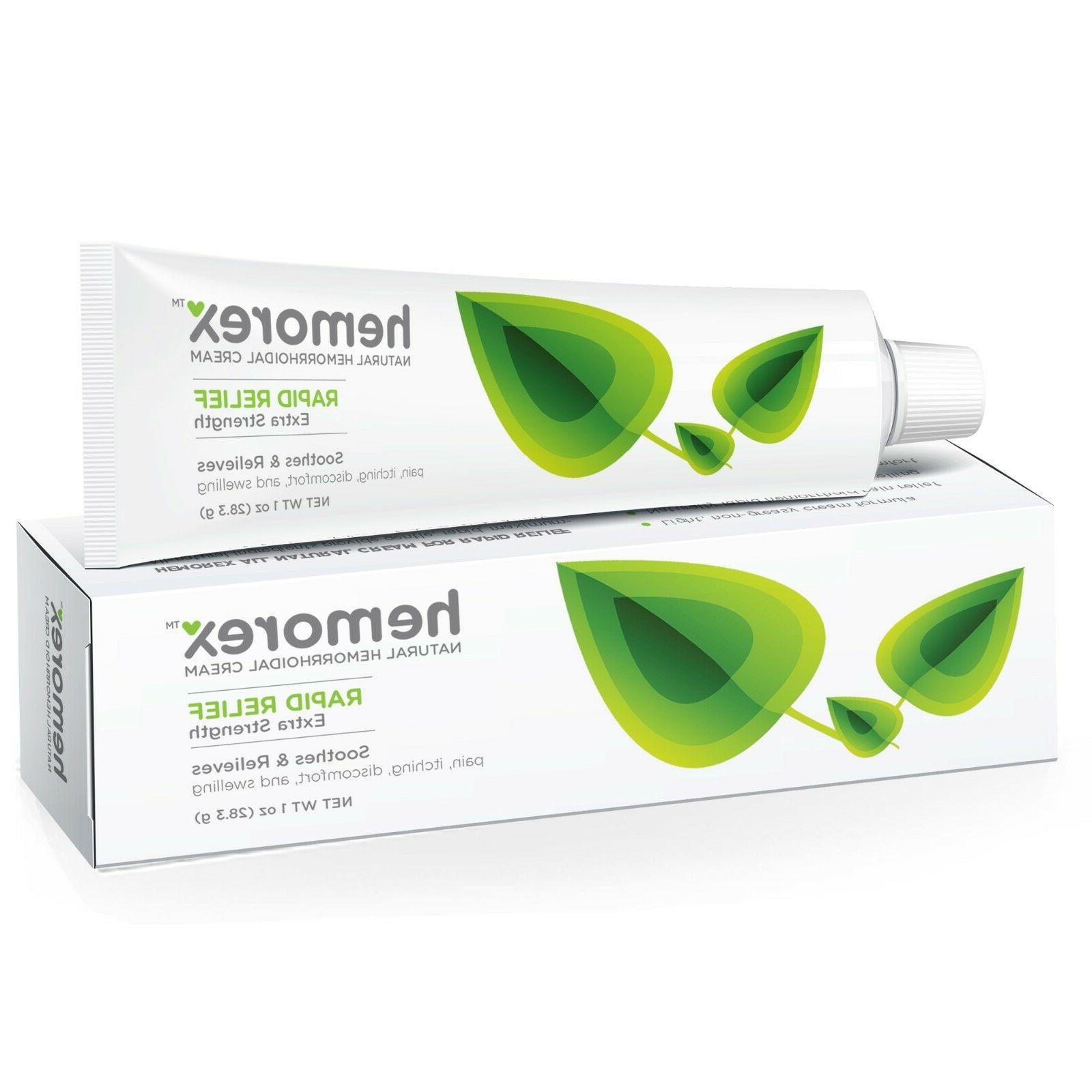 Hemorex Hemorrhoid Fast Relief Cream, Natural Healing Formul
