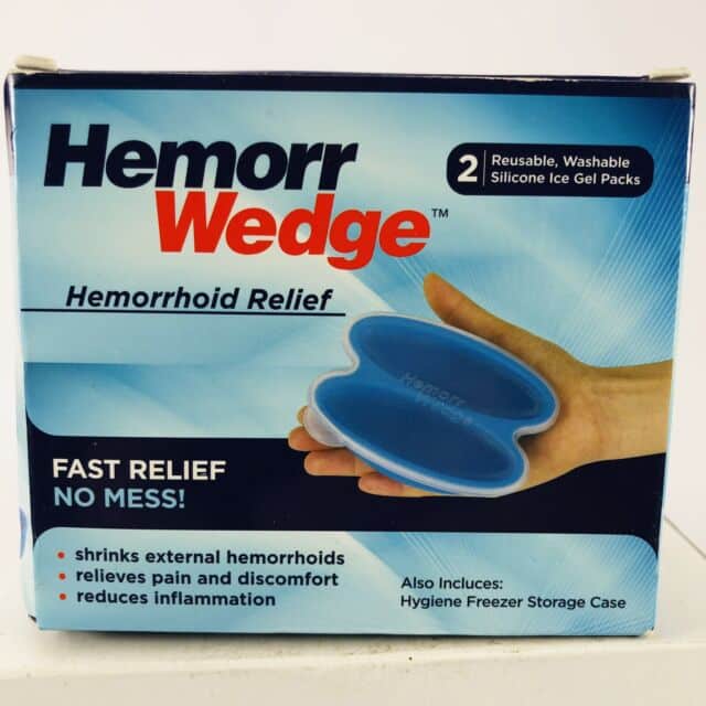 Hemorrwedge Hemorrhoid Treatment Ice GEL Freeze Pair With Case Gift ...