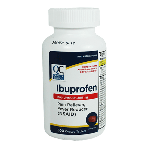 Ibuprofen 200mg Tablets 500 Brown Coated Bulk Bottle  Mountainside ...