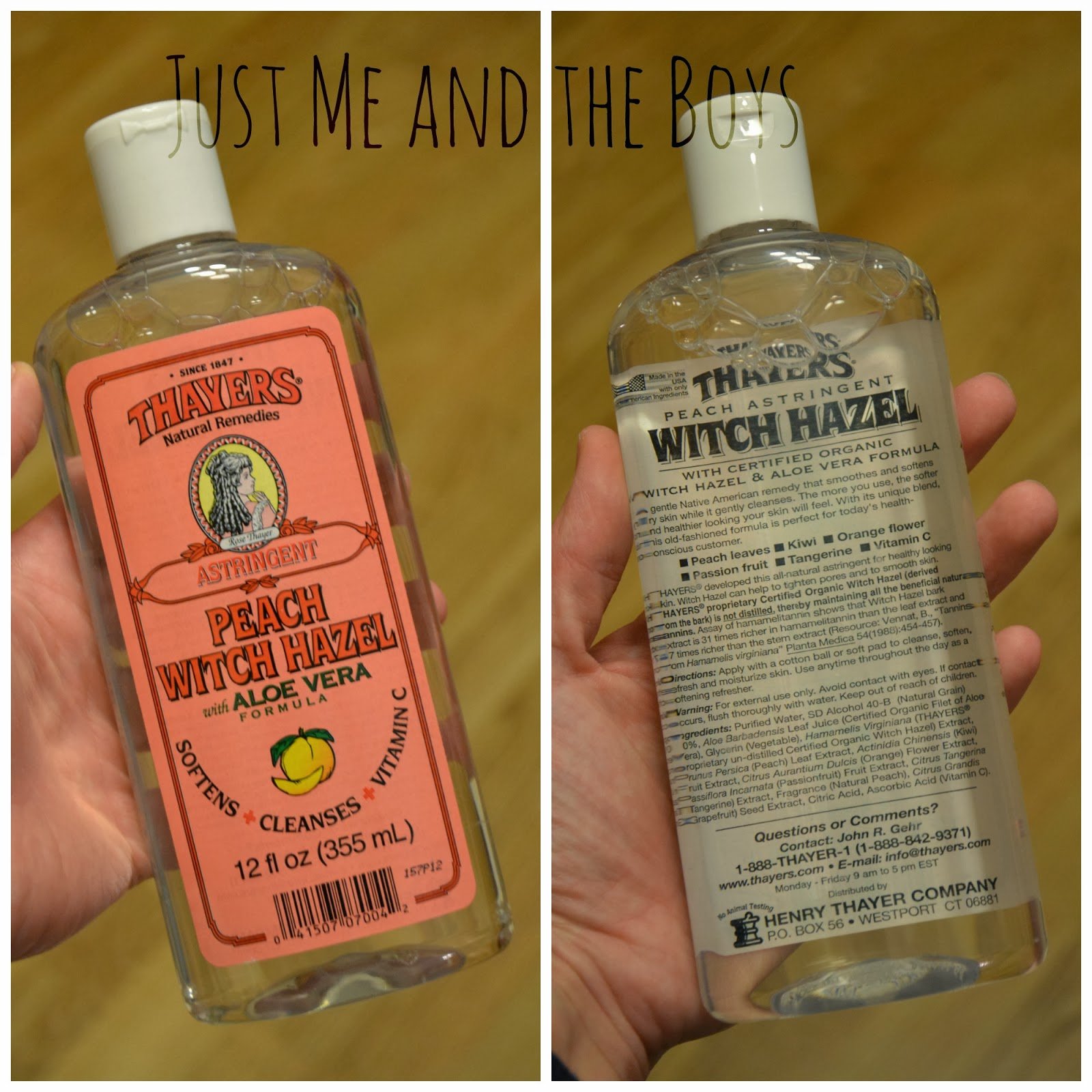 Just Me and the Boys: Thayers Natural Remedies Witch Hazel ...