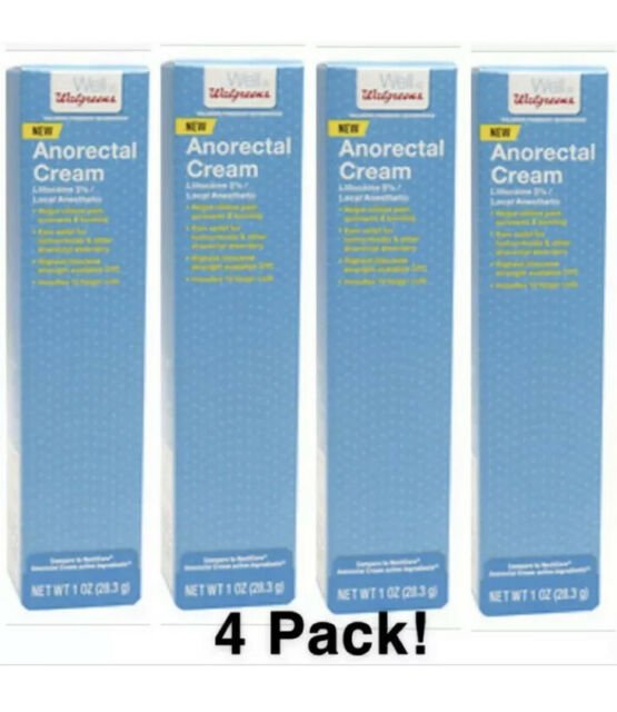 Lot 4 Walgreens Anorectal Hemorrhoid Cream 5% Fast Acting Rapid ...
