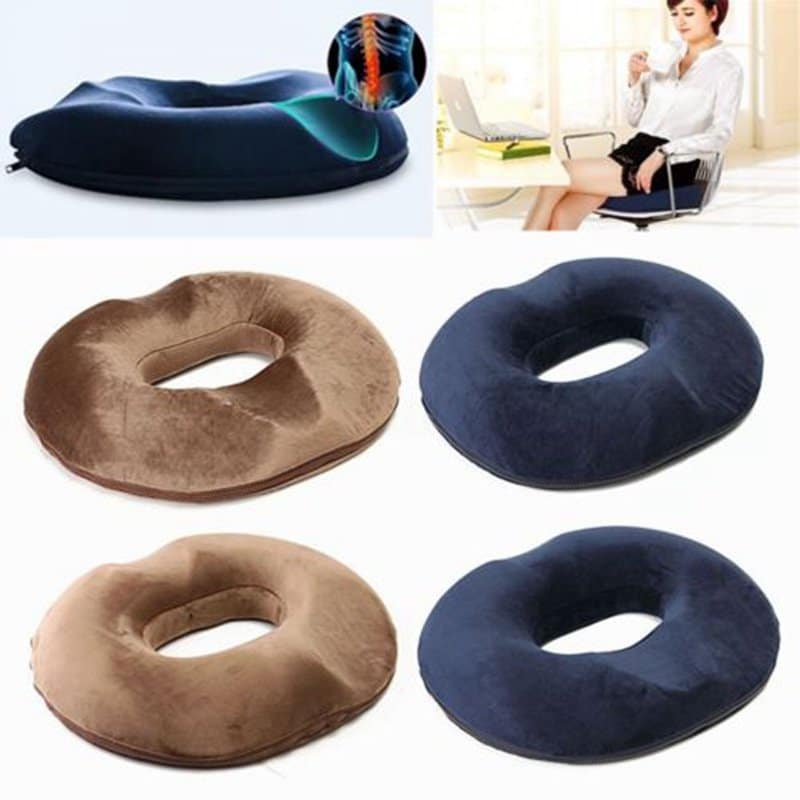 Moaere Donut Tailbone Pillow Hemorrhoid Cushion Memory Foam Relief Bed ...