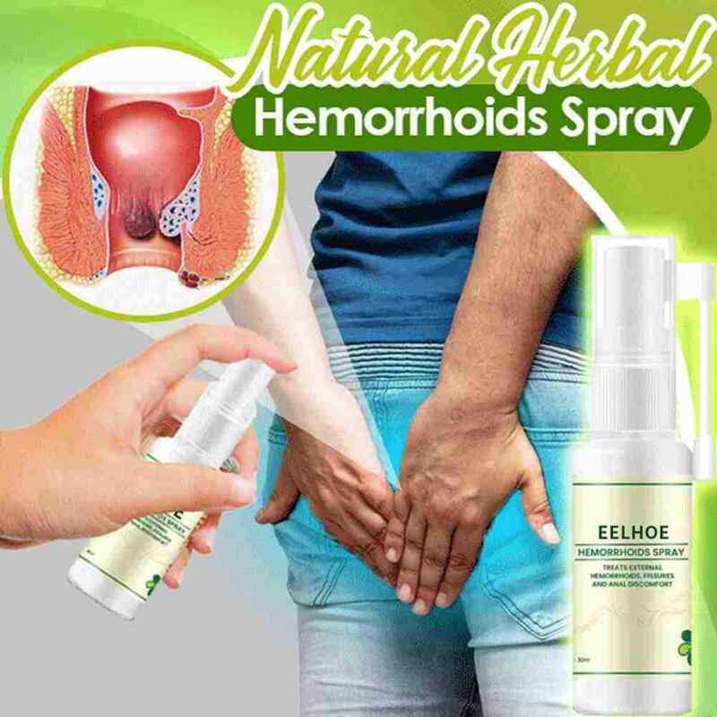 Natural Herbal Hemorrhoids Spray Treatment Internal External Anal ...