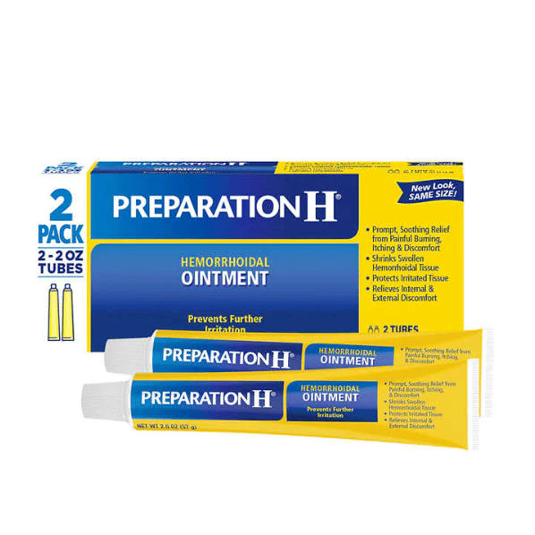 New Preparation H Hemorrhoidal Ointment Relief Protect 2x 2Oz Tubes w ...