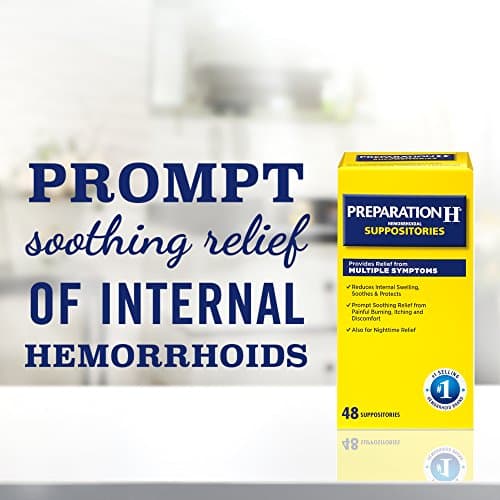 Preparation H (48 Count) Hemorrhoid Symptom Treatment Suppositories