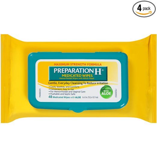 Preparation H Flushable Medicated Hemorrhoidal Wipes With ...