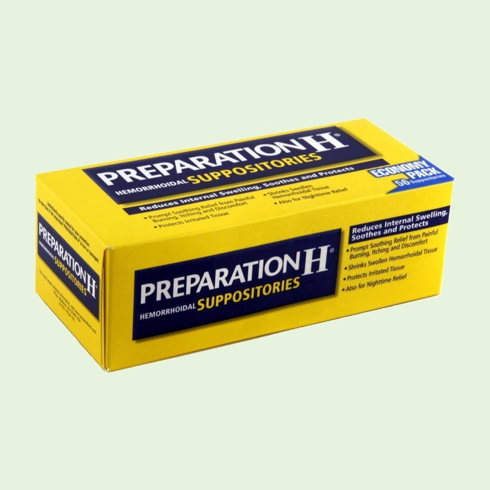 Preparation H Hemorrhoidal Suppositories, 56 Ct
