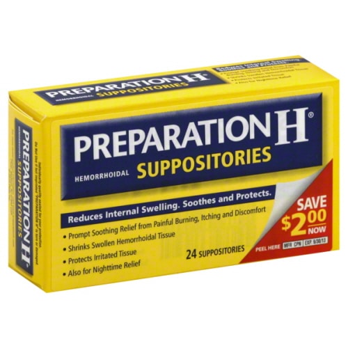 Preparation H Suppositor 24 Count