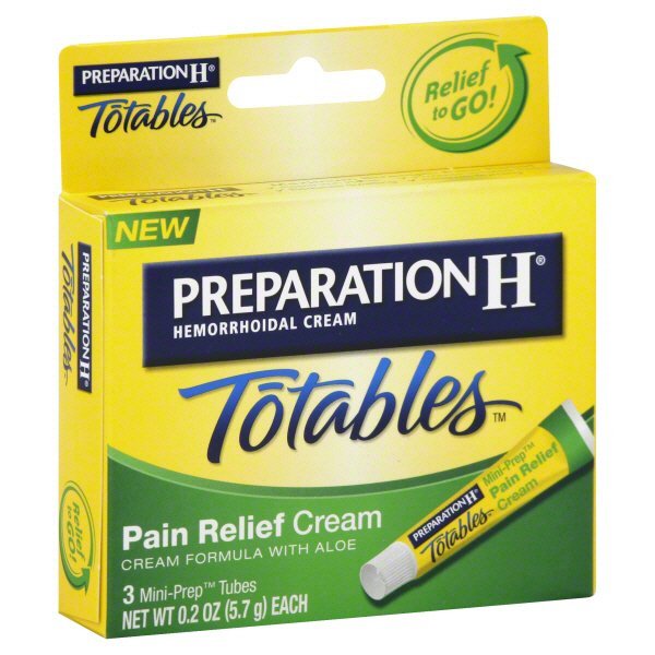Preparation H Totables Hemorrhoidal Pain Relief Cream Mini