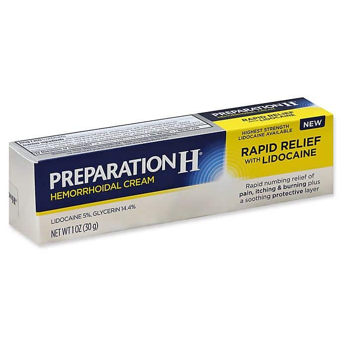 Preparation HÂ® 1 oz. Rapid Relief Hemorrhoidal Cream with Lidocaine ...
