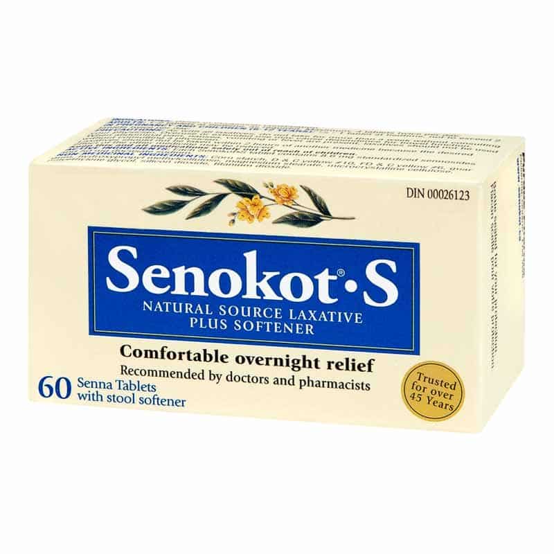 Senokot Natural Source Laxative Plus Stool Softener Seena Tablets ...