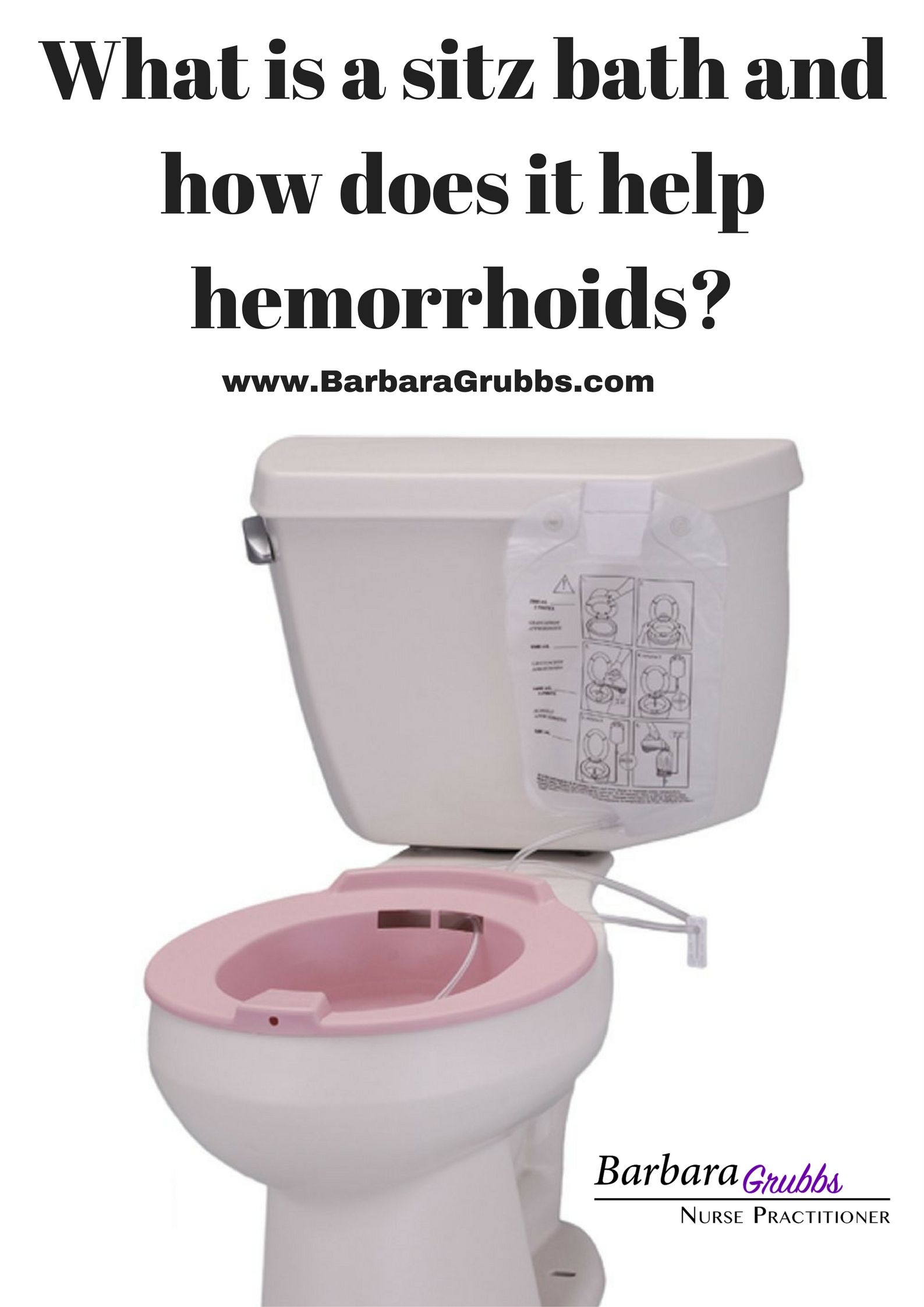 Sitz bath over toilet for hemorrhoid pain. What causes ...