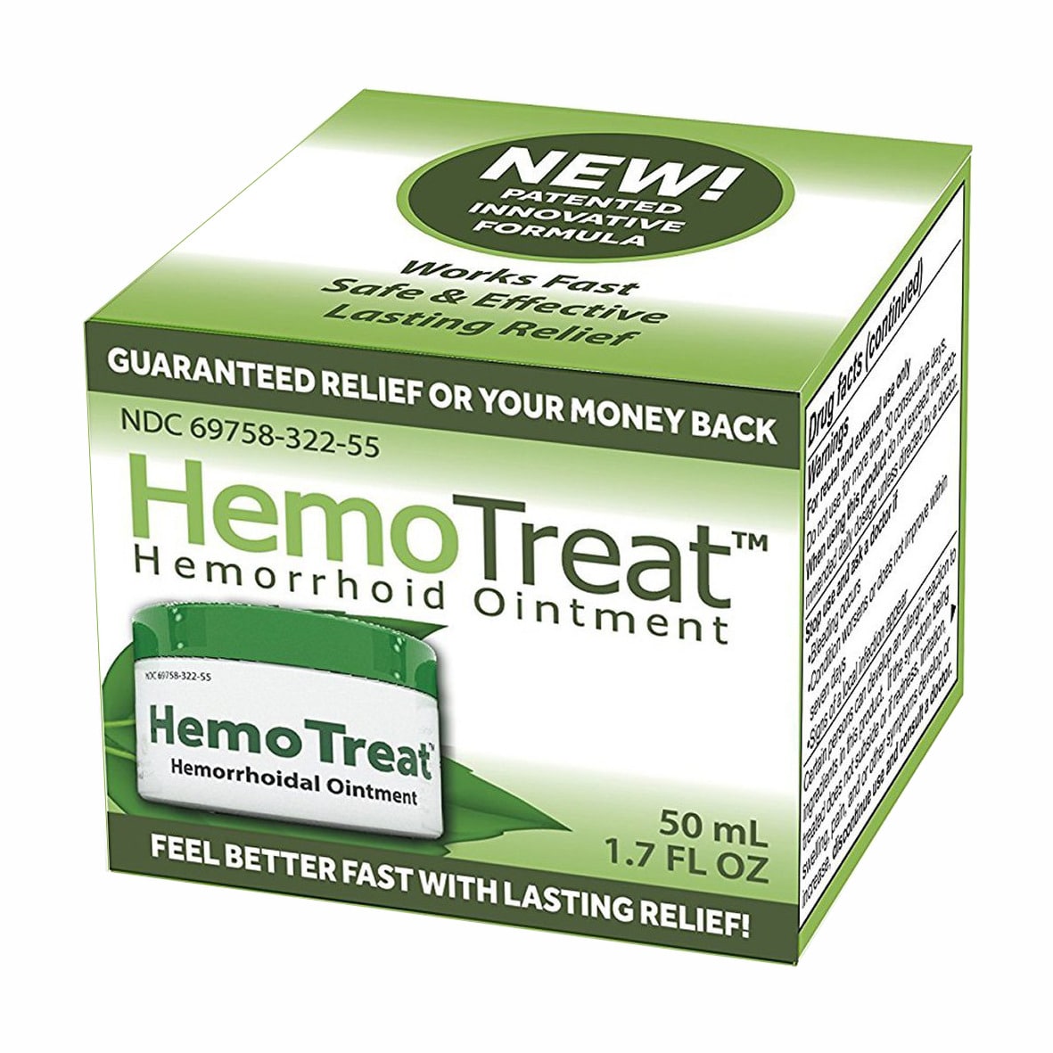 Treatment Cream, for Hemorrhoidal Symptom Relief, 1.7 Oz Ointment for ...