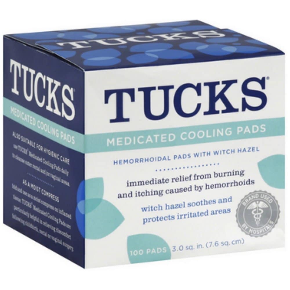 Tucks Medicated Witch Hazel Hemorrhoidal Pads, 100