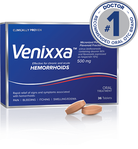 Venixxa Hemorrhoid Tablets 500mg, 36 Units